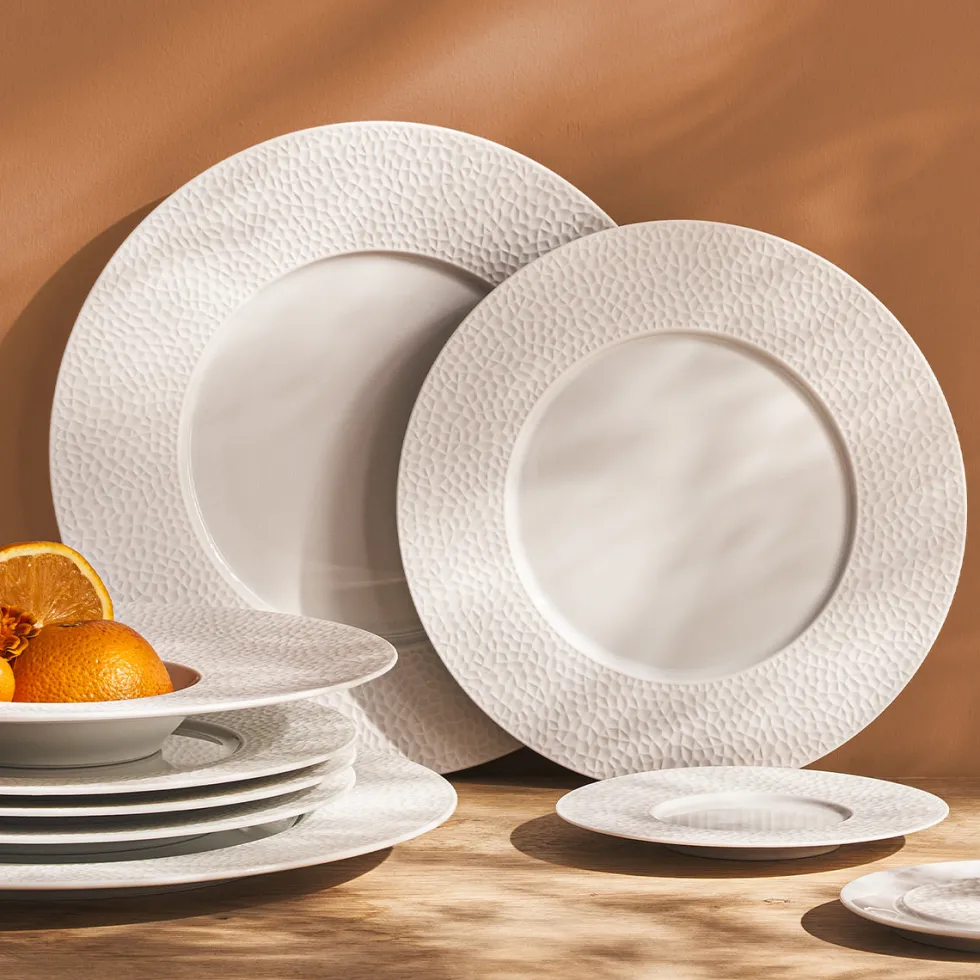 COLLECTION L FRAGMENT BLANC Assiette à dessert 24 cm