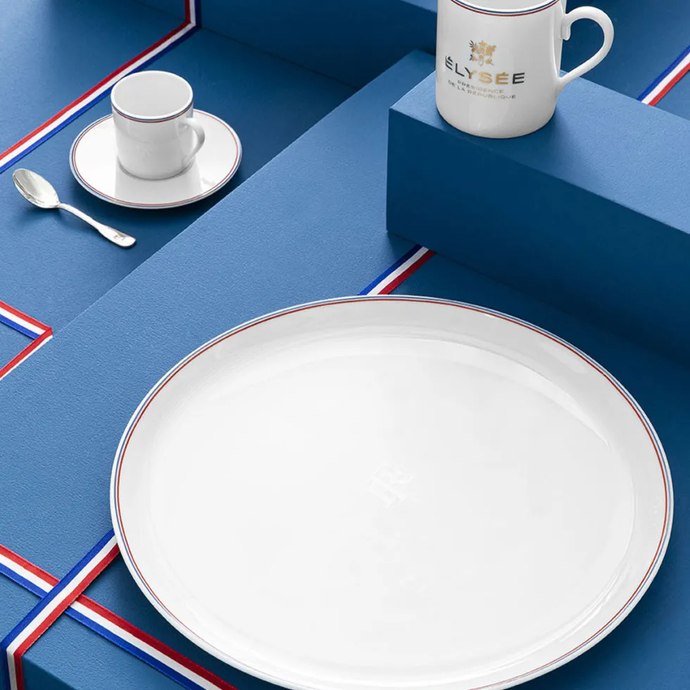 DEGRENNE ELYSEE Plat à tarte République française 31,5 cm