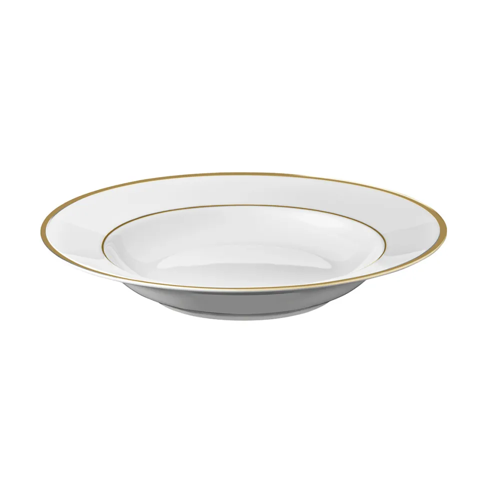 ECLIPSE GALON OR Assiette creuse à aile 22,5 cm