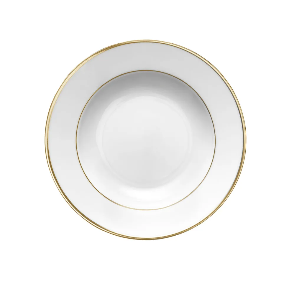 ECLIPSE GALON OR Assiette creuse à aile 22,5 cm