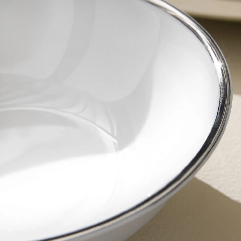 GALON PLATINE Assiette creuse 19 cm