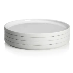 LA VAISSELLE DE L'ECONOME BLANCHE Coffret 4 assiettes 24 cm