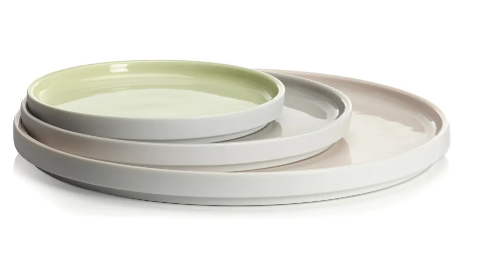 LA VAISSELLE DE L'ECONOME BLANCHE Coffret 4 assiettes 24 cm