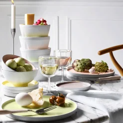 LA VAISSELLE DE L'ECONOME RUTABAGA Coffret bol droit et assiette 18 cm