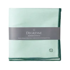 NUANCES COTON & LIN VERT MENTHE Nappe carrée 180 x 180 cm