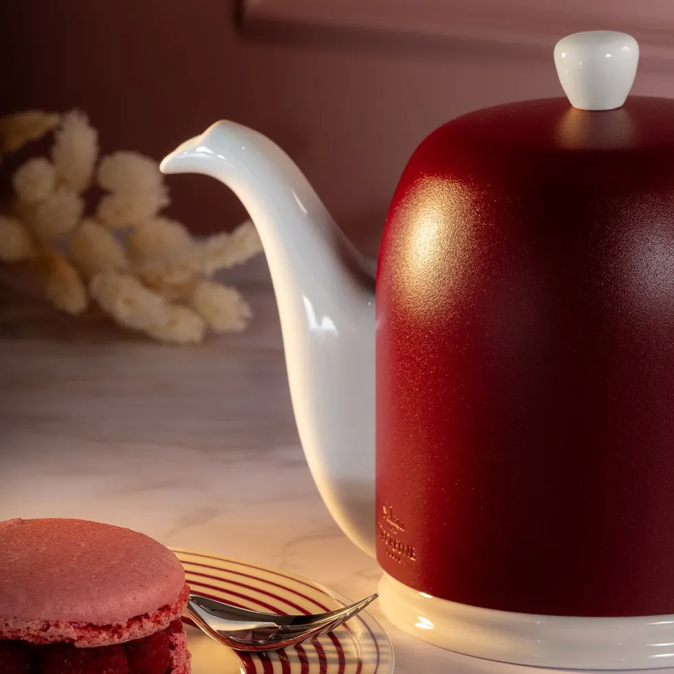 SALAM MINERALE Théière 6 tasses cloche bordeaux