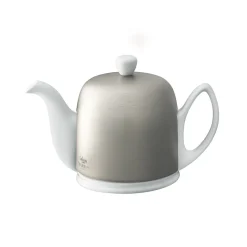 SALAM MINERALE Théière cloche zinc - corps blanc