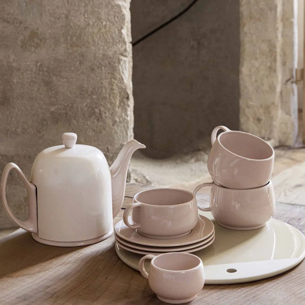 SALAM MONOCHROME Théière 6 tasses cloche rose nude